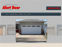 Tablet Screenshot of alertdoorservice.com